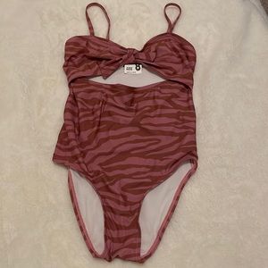COPY - Cotton on kids Stitchfix girls mauve animal print bathing suit